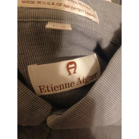 Etienne Aigner Men's Long Sleeve Dress Shirt‎ Button Down Designer - Picture 8 of 9